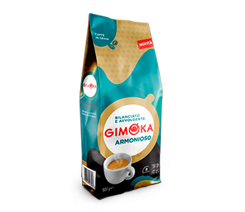 Caf� GIMOKA Armonioso en granos 500 Gr.
